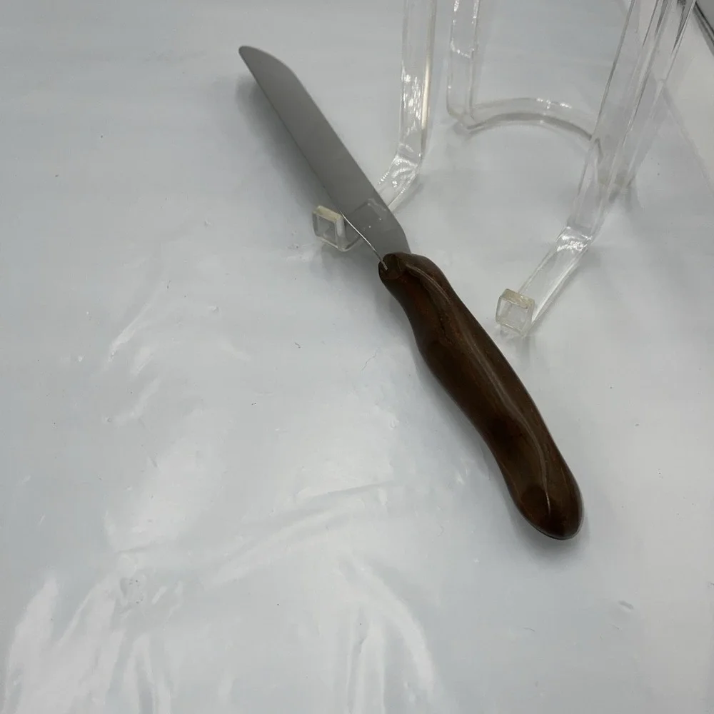 Cutco‎ Vintage No. 1028 Cake Icing Spatula Spreader Knife Classic Brown Handle